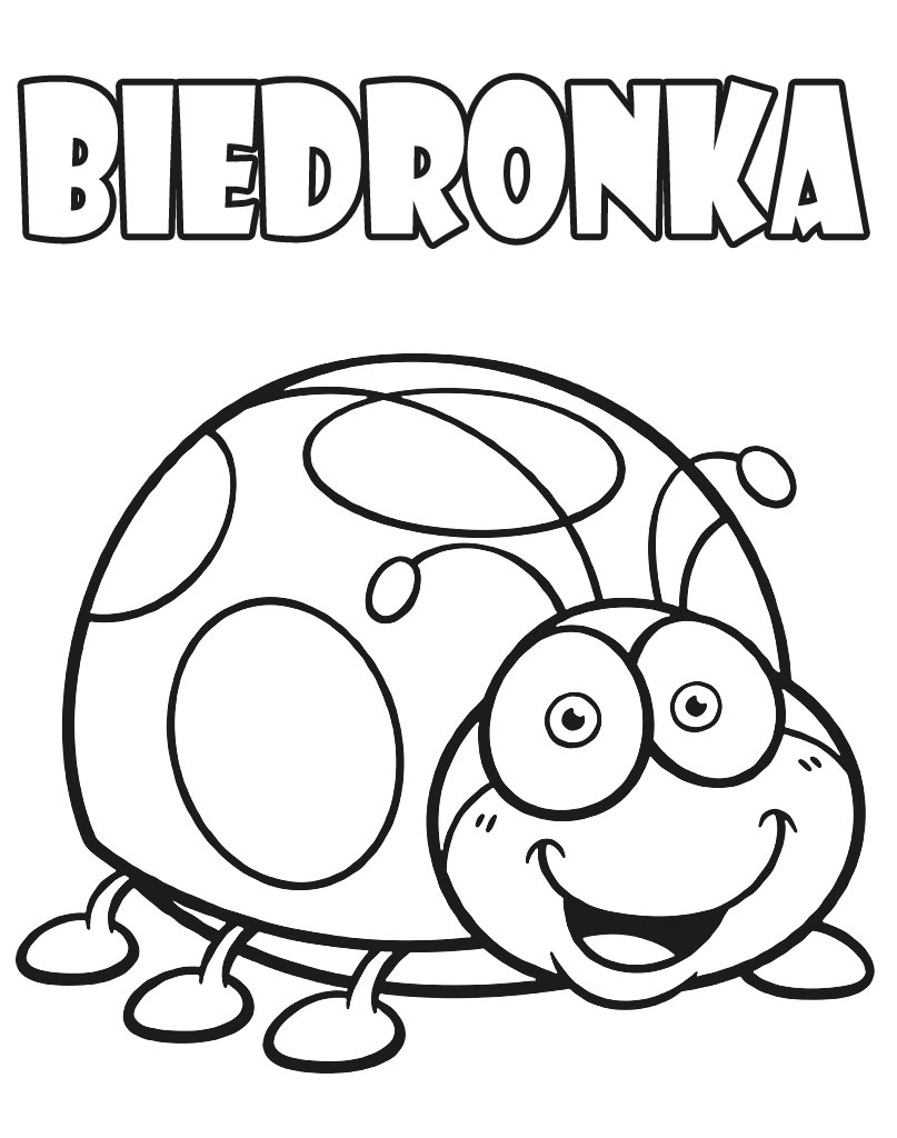 Biedronki kolorowanki